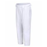 Dizoboee Youth Baseball Pants White Kids Softball Pants Drawstring Waist for Boys Girls L