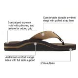 Men Sandals Flip Flop with Orthotic Arch Support Athletic Slide Sandals for Men with Soft Cushion Footbed