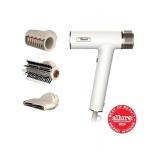 Shark Hair Dryer SpeedStyle RapidGloss Finisher and High Velocity Dryer, Ionic Hair Blow Dryer with IQ Speed Styling and Drying Suite, No Heat Damage, Best for Straight and Wavy Hair, Silk, HD331