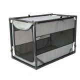 SportPet Designs Dog Kennels and Crates Portable Folding Pet Kennel Gray Large