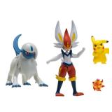 Pokemon Battle Figure Multipack - Pikachu, Absol, & Cinderace 3 Pack