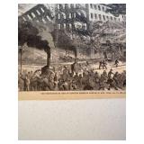 Harpers Weekly The Destruction by fire if Barnums American Museum July 29, 1865