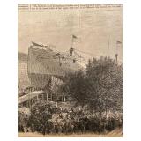 Harpers Weekly Launching of United States ship July 29, 1865