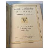 Good Medicine Memiors of the Real West by Charles M Russell hard cover published 1930