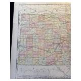 Rand McNally and Companys Indexed Atlas of the World map of Kansas 1888