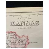 Grays New Map of Kansas 1881