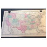 Coltons United States of America map 1860