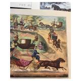 Reprints from lithographs of Currier and Ives Old barn floor and more