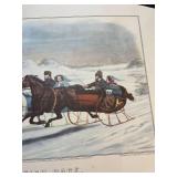 Reprints from lithographs of Currier and Ives Old barn floor and more