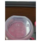 NEW pink Tupperware spaghetti container measuring cups and 4 small containers