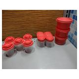 NEW red Tupperware lot