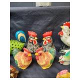 Vintage Chicken Collection (ceramic and plastic)