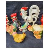 Vintage Chicken Collection (ceramic and plastic)