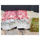 (2) New Embroidered Pillowcases and Doilies