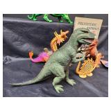 Toy Dinosaurs, Vintage Monsters of the Past, and Book