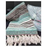 NIP Lightweight Blanket 80x100 and Mexican Blanket