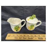 Vintage Frog Cream & Sugar (Marked Japan)