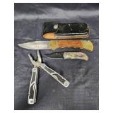 Vintage Pocket Knives and Multiuse Tool