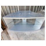 Entertainment Stand with Glass Shelf (36"wide, 19" deep, 18" tall)