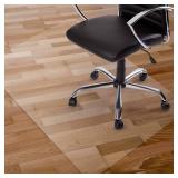 Kuyal Clear Chair Mat, Hard Floor Use, 48" x 30" Transparent Office Home Floor Protector Mat Chairmats (30" X 48" Rectangle)