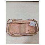 Pink Clear Travel Makeup Case