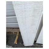 6 WHITE SAW BOARD WOOD LAPBOARD PIECES 7” x 8’ (each) *see images*