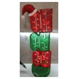 CHRISTMAS LIGHTED UP DECORATION FOR OUTDOOR/INDOOR DISPLAY WITH LED LIGHTS (40"H x 12.5" W)