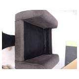 HOMCOM Button-Tufted Accent Chair with High Wingback, Dark Gray