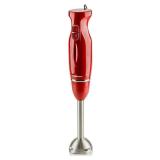 OVENTE Electric Immersion Hand Blender 300 Watt 2 Mixing Speed with Stainless Steel Blades, Powerful Portable Easy Control Grip Stick Mixer Perfect for Smoothies, Puree Baby Food & Soup, Red HS560R