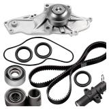 ASAPE Timing Belt Kit & Water Pump with Gasket Compatible with TBK329 2004-2008 for Accord, Crosstour, MDX, Odyssey, Pilot, RDX, Ridgeline, RL, RLX, TL, TLX, TSX, VUE, ZDX (3.0L, 3.2L, 3.5L, 3.7L)