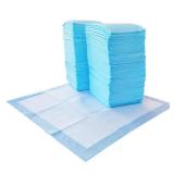 Amazon Basics Absorbent Puppy Pads for Potty Training and Incontinence, 5-Layer Leak-Proof Design, Quick-Dry Surface, Regular Size, 22 x 22 Inch, Scented, Pack of 100, Blue & White