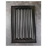 10"w X 6"h 3-Way AIR Supply Grille - Vent Cover & Diffuser - Flat Stamped Face - Black [Outer Dimensions: 11.75"w X 7.75"h]