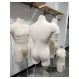 (2) Male Mannequins On Stands