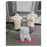 (3) Assorted Mannequins