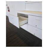 White (4) Drawer Cabinets