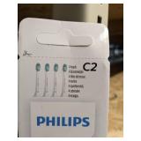 Philips Sonicare Genuine C2 Optimal Plaque Control Toothbrush Heads, 4 Brush Heads, White