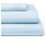 CGK blue sheet set (no visible size but appears to be Queen, NO PILLOW CASE)