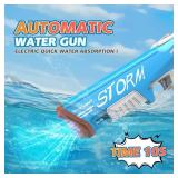 EagleStone Electric Water Gun Squirt Gun for Adults Kids Ages 8-12, Automatic Super Powerful Soaker Water Guns 33FT Long Range, Auto Absorption Modular Battery Powered, Summer Pool Outdoor Game Toys