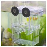 Senzeal Aquarium Fish Breeder Box Plastic Fish Isolation Breeding Box Hatching Incubator Box for Baby Fish Shrimp Clownfish Guppy