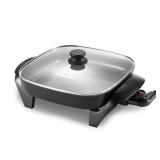 Elite Gourmet Healthy Ceramic Coated Electric Skillet (ONE HANDLE IS BROKEN)