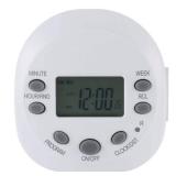 GE 7-Day Programmable Digital Timer 1 Outlet Grounded Plug-In Indoor - 15150