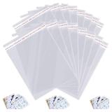 1000 pcs 13" x 19" Large Clear Resealable Cellophane Bags for Packaging Products Self-sealing Gift Bags Self-adhesive Plastic Bags for Gifts Clothes Small Business Goodie Bags,Thank you Stickers