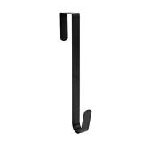 Sattiyrch 15" Wreath Hanger for Front Door Metal Over The Door Single Hook, Black(1)