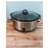 Crock-Pot 7qt Manual Slow Cooker - Stainless Steel: Original Slow Cooker, Removable Stoneware, Stay-Cool Handles, 270W