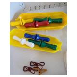 Meat and candy thermometers, turkey baster, corn on the cob holders, more