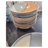 Dishes, Sango Gold Dust Green, 42 pieces, bring boxes and packing