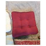 Throw pillows and seat cushions