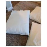 3 standard size bed pillows