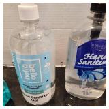 Hand sanitizers, mouthwash, flushable wipes, cold pack and feminine pads