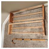 2 cedar shoe racks 6 x 37 and cane